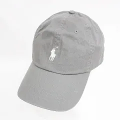 ポロ ラルフローレン POLO RALPH LAUREN 帽子 キャップ ベースボールキャップ 野球帽 綿 グレー ONE