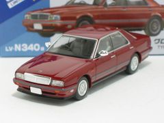 日産 グロリア シーマ TYPE-II S（赤）90年式 LV-N340a【トミーテック社1/64ミニカー】【トミカの時】