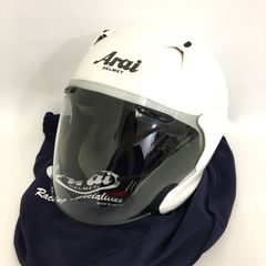 Arai アライ MZ-F ジェットヘルメット 除菌消臭済 Lサイズ グラスホワイト オートバイ ツーリング ライディング バイカー バイク用品 ◇TA2701