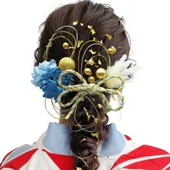 【新着商品】結婚式 振袖 和装 前撮り 袴 ヘアアクセサリー ロープ 着物 人気 浴衣に 組紐 カスミソウ ブライダル かすみ草 ヘッドパーツ 金箔 水引 網 ドライフラワー 造花 卒業式 成人式 手作り 髪飾り10色展】 専用ケース付き JZOON【卒業式