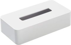 【在庫処分】オーエ(Ohe) ABS樹脂 ティッシュケース 長方形 白 約縦24.5×横13×高さ7cm スマートホーム II ペーパーホルダー ティッシュボックス マグネット付き シンプル 日本製