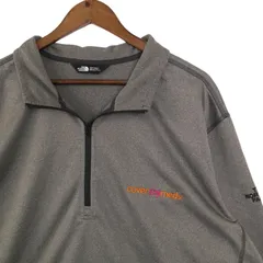 ザ・ノース・フェイス ハーフジップフリースジャケット 古着 メンズUS-3XLサイズ グレー系 jc-0035