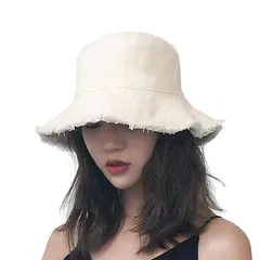 Free Size_ベージュ [88flix] フリンジ バケット ハット 韓国 収納 小顔効果 シンプル 日よけ (ベージュ)