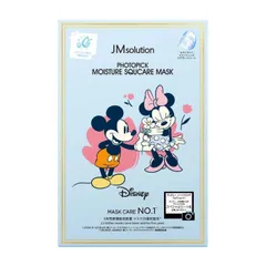 お得な2箱セット！ディズニー×JMソリューション フォトピックモイスチャーマスク SQ(スクワラン) 10枚入り ミッキー＆ミニー柄 かわいい スキンケア