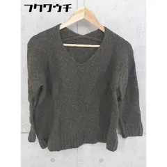 ◇ NATURAL BEAUTY BASIC Vネック ニット 長袖 セーター サイズM ブラウン系 レディース 【中古】 【1102100007749】