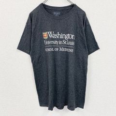 古着 used　champion　チャンピオン　半袖カレッジプリントTシャツ　ワシントン大学　セントルイス　ダークグレー　Lサイズ