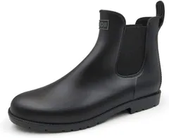 [アモジ] レインブーツ サイドゴアブーツ CB919/BK/26cm (A-17・イ-1）