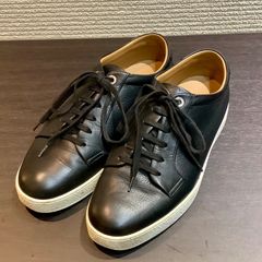 ★お盆期間限定価格★  ジョンロブ JOHN LOBB Molton モルトン レースアップ レザー スニーカー 黒 ブラック [6] I518/T33