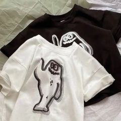 【新品】Tシャツ　キッズ　子供　かっこいい　カワイイ　男女　白　80