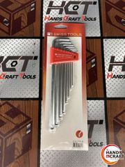 ♭【保管未使用品】スイスツール PB212LH-8 ボール付ロング六角レンチ 8本セット ホルダー付【中古】