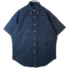 美品 ラルフローレン Blake シャツ チェック 半袖 コットン ブルーポニー 美品 ラルフローレン Blake シャツ チェック 半袖 コットン