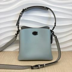 【美品】 COACH （コーチ） ｳｨﾛｳ ﾊﾞｹｯﾄﾊﾞｯｸﾞ バッグ ショルダー/メッセンジャーバッグ  Blue ブルー CA095 used:A