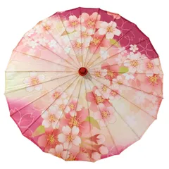 COZENTA 和傘 踊り傘 番傘 和風 コスプレ 仮装 ハロウィン 花柄 (04) [04]