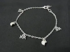 ■美品■ NINA RICCI ニナリッチ ラインストーン ムーン 月 ブレスレット アクセサリー レディース シルバー系 DH6999