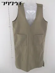 ◇ chocol raffine robe ショコラ フィネ ローブ ノースリーブ　Vネック 膝下丈 ワンピース サイズF ベージュ レディース 【中古】 【1105250006136】