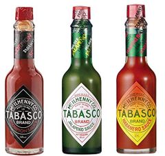 タバスコ スコーピオンソース・ハラペーニョソース・ハバネロソース 瓶 60ml 各1本　3本セット 