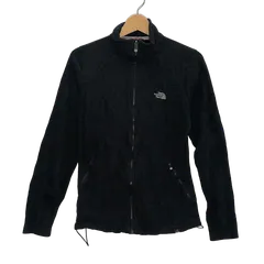 THE NORTH ACE/ザノースフェイス フリースジャケット レディース ライトアウター ワンポイント刺繡 ベトナム製 WOMENS S/P ブラック