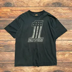 【 HARLEY-DAVIDSON / No.1 】 USA製　ハーレーダビッドソン  両面プリント　 Tシャツ　2XL