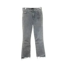 Z1581 MOTHER マザーデニム スキニー  サイズ27 ブラック 黒 ダークグレー ライトグレー ダメージ フレア ブーツカット ロングパンツ レディース