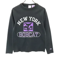 Champion チャンピオン 長袖 Tシャツ S ブラック メンズ 古着