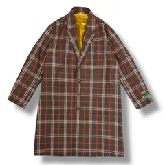国内正規 GUCCI タータンチェック ウール チェスターコート ジャケット グッチ 604399 ZAC8Q マルチカラー 50  85410A3のサムネイル