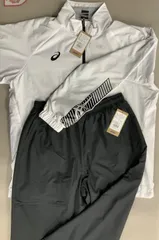 値下げいたしました‼️新品　アシックス裏トリコットブレーカー上下セット　XLサイズ