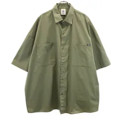 FRANKLIN&MARSHALL フランクリンマーシャル 7分袖 ワークシャツ XL/2XL カーキ メンズ 古着