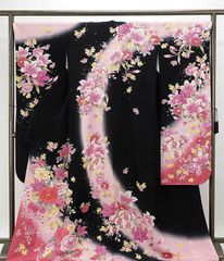 振袖 金駒 銀彩 銀通し 紋意匠 牡丹 身丈172cm MO3783 - メルカリ