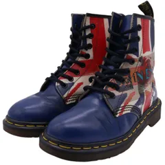 【希少カラー！】激レア！英国製！ドクターマーチン 8ホールブーツ ブルー Dr.Martens - レアカラー！英国製！ドクターマーチン8ホールUK6