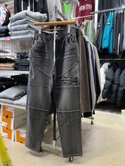 セットアップ可能‼️Nortonノートン⚫︎ストレッチ　カットデニム　イージーパンツ　ブラック　L XL