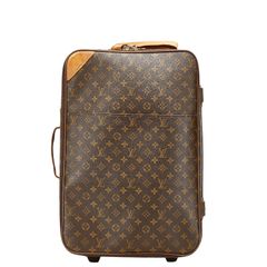 ルイ ヴィトン モノグラム ペガス55 スーツケース キャリーケース M23294 ブラウン PVC レザー レディース LOUIS VUITTON【1-0219392】