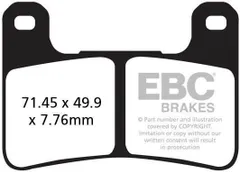 EBCブレーキ USA製 ダブルHシリーズ シンタリング ブレーキパッド フロント左側用 | FA379HH