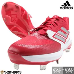 【新品未使用】野球 スパイク 金具 大人 アディダス ICON8 アイコン8 IG7104 TPレッド/シルバーM