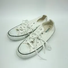 ◇ Θ CONVERSE コンバース 1CJ606 ローカットキャンバススニーカー サイズ23.5 ホワイト系 レディース E  【1412090028663】
