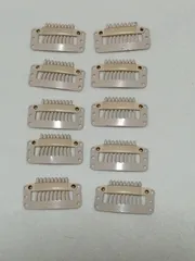 犬用ヘアピン白コーム型ヘアピン10個セット９本ハリ