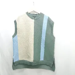 ◇ ⊇ niko and … ニコアンド 袖なし ニットベスト サイズF マルチ メンズ E  【1501230010290】