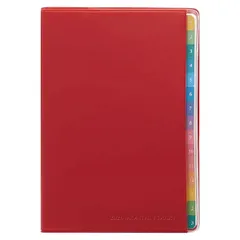 【SALE】 レイメイ 2026 ダイアリー 手帳 ポケット カラーインデックス レッド RFD2632R