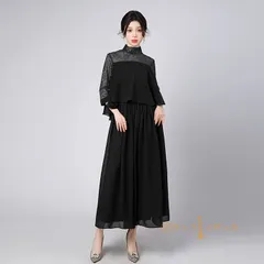 花嫁 ワンピース レディース ドレス パーティードレス シフォンワンピース シンプル ミモレ丈 Aライン およばれ  女子会 二次会 フォーマル 通勤  結婚式 謝恩会 発表会 演奏会 同窓会 成人式 誕生日 可愛い 体型カバー yuanmeng47