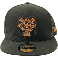 TAKAHIRO MIYASHITA The SoloIst.×NEWERA タカヒロミヤシタザソロイスト ニューエラ 読売ジャイアンツ ロゴ刺繍キャップ  ブラック オレンジ 7 3/4