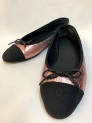 CHANEL　シャネル　ココマーク　グラデーション　フラット　バレエシューズ　シューズ　靴