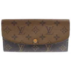 LOUIS VUITTON (ルイヴィトン) モノグラム・リバース ポルトフォイユ エミリー 長財布 ブラウン M82157 RFIDタグ