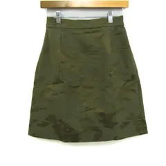 トゥモローランド スカート 迷彩柄 ミリタリー ストレッチ ボトムス レディース 38サイズ カーキ系 TOMORROWLAND