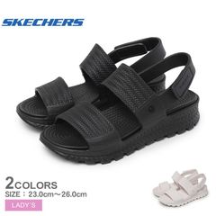 スケッチャーズ サンダル 111461 レディース （W）アーチフィット フットステップス サニーデイズ SKECHERS カラー:01.ブラック 品番：1664-0184