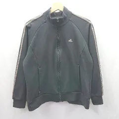 ◇ ⊇ adidas アディダス シンプル 長袖 ジャージ上 サイズM ブラック系 メンズレディース E  【1503310003260】