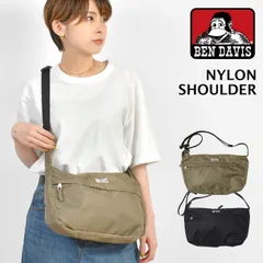 ショルダーバッグ BEN DAVIS ベンデイビス レディース メンズ 斜めがけ 大人 軽量 ナイロン 斜めがけバッグ 横型 スリム ペットボトル収納可 ボディバッグ シンプル ブランド アウトドア フェス スポーツのサムネイル