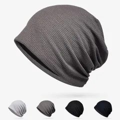 【数量限定】[Askill] ニット帽 メンズ 春夏用 秋冬用 サマーニット帽 ビーニー 薄手 冷感素材 吸汗速乾 通気性 レディース用帽子 大きいサイズ 秋 ニットキャップ メンズ ケア帽子 防風ネット 柔らかい 無地 男女兼用