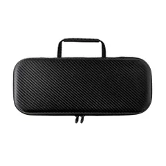 【特価セール】cm ゲーム ブラック 高耐久＆軽量 カーボン調EVAポーチ 裏起毛使用 PSポータルリモートプレイヤー用　 イヤホンなどはいるメッシュポケット付き アローン(Allone) ALG-PSRPEBK