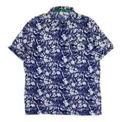 サイズ：XL ADIDAS GOLF アディダスゴルフ HS9055 半袖 ポロシャツ　シアサッカー 総柄 ネイビー系 [240101312521]# ゴルフウェア メンズ ストスト