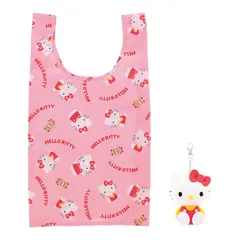 [丸眞] ポーチ付きエコバッグ ソリッドキティ ハローキティ [ハローキティ]