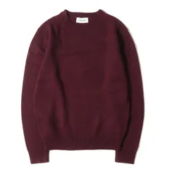LITHIUM HOMME リチウムオム ニット 現行モデル CARIAGGI カシミヤ ウール クルーネック ニット セーター 7GG CARIAGGI CASHMERE CREW-NECK KNIT LH80-0107 トップス ボルドー【メンズ】のサムネイル